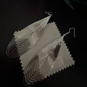Silver Ornate Earrings